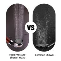 Pommeau de douche à main à LED haute pression avec filtre et pommeau de douche à économie d'eau pour salle de bain