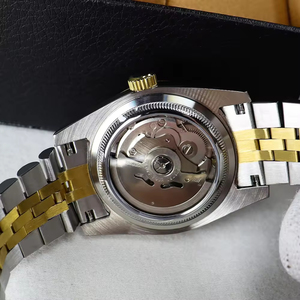 Reloj de Hombre Mecánico Automático con Logotipo Personalizado, Clásico, Simple, de Acero Inoxidable, Resistente al Agua, con Manecillas Luminosas - Product Image 3