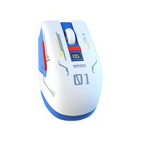 Souris ergonomique sans fil personnalisable Affichage de la batterie en temps réel 500mAh Rechargeable 2.4Ghz BT4.0/5.0 1600dpi Souris de jeu OEM