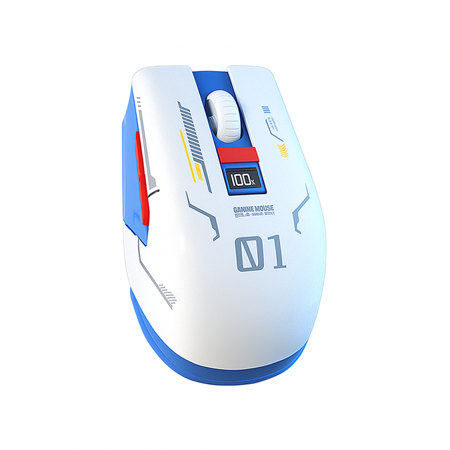 Customizable Ergonomic Wireless Mouse Real Time Battery Display 500mAh Rechargeable 2.4Ghz BT4.0/5.0 1600dpi OEM Gaming Mouse