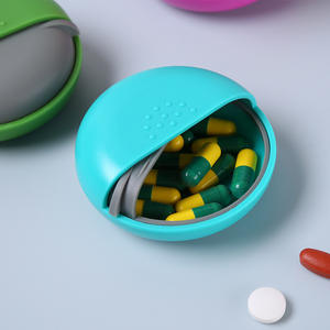 Pilulier Rond Portable à Compartiment Unique 0,1 L Bleu Ciel – Boîte de Rangement pour Médicaments pour Voyage et Usage Quotidien - Product Image 5