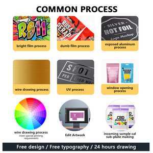 Sacchetti Olografici <span class=keywords><strong>Mylar</strong></span> Personalizzati Richiudibili con Cerniera in Plastica, Confezione Doypack Anti-Odore da 3,5g - Product Image 5