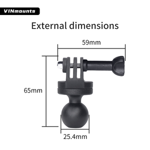 Supports VIN Accessoires de caméra de pare-brise de voiture 2 en 1 Ventouse forte universelle pour Go Pros,DJI, caméra d'action, DJI VIN-B-XP03 - Product Image 6