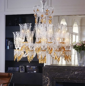 Suspension en cristal <span class=keywords><strong>de</strong></span> luxe <span class=keywords><strong>France</strong></span> Charleston lustre plafonnier éclairage maison hôtel Restaurant <span class=keywords><strong>Bar</strong></span> décoration - Product Image 3