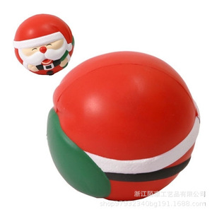 Balle anti-stress en forme de Père Noël, rebondissante, jouet sensoriel pour enfants, cadeau de fête - Product Image 1