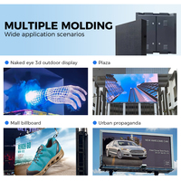 Mur vidéo numérique LED fixe extérieur P10 de haute qualité, étanche, affichage publicitaire 3D, résolution 8K, >6000cd/m