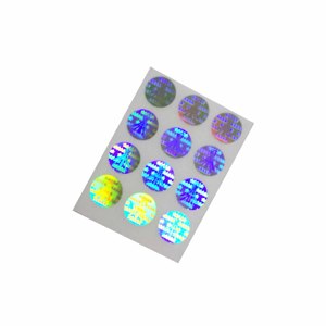 Dynamic Flower Moving Hologram Adhesive <strong>Sticker</strong> Tiny Small Size <strong>Printable</strong> PET Material Anti-Counterfeit <strong>Sticker</strong> for Pet Use - Product Image 2