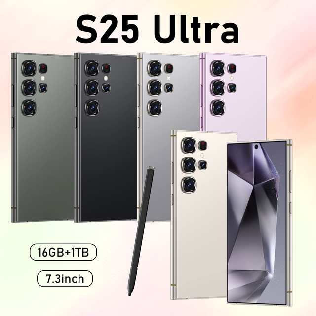S25 Ultra 2026 High Quality Cellphone 72+108MP 6800mah Big Battery 6.8 Inch 4G&5G Smartphone 16GB+1TB Android 15.0 Face Unlock