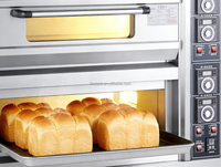 Four à sole électrique commercial à 3 niveaux et 9 plateaux |   Four à pâtisserie industriel robuste pour la cuisson professionnelle du pain et des pâtisseries