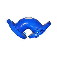 Raccord de transition flexible à double bride plate conique EN545 DCI DN100 PN16 pour alignement de tuyaux d'eau