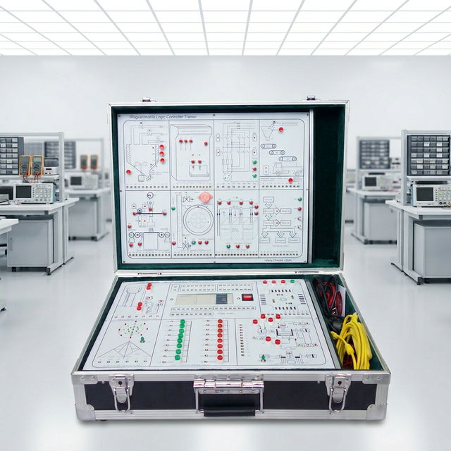 New PLC Programmable Controller Experiment Box with Analog Modules Metal Plc Training Kit Educational Equipment