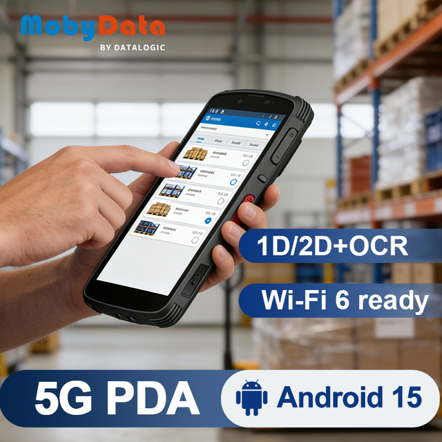 Mobydata SA99 5G WIFI 6 Android 15 Handheld Terminal Android PDA with Honeywell Scan Engine for Warehouse Industrial
