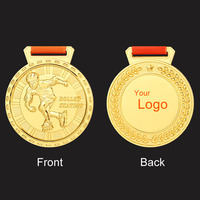 Vente en gros pas cher Concevez votre propre logo en alliage de zinc 3d Gold Award Roller Skating Custom Metal Sport Medal