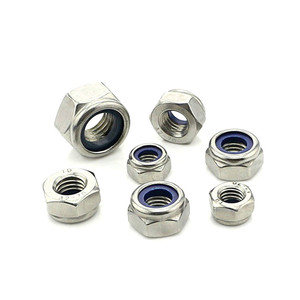 DIN 985 JIS Nylon chèn khóa Nut M2/M2.5/m3/M4/M5/m6/m8 tùy chỉnh nhôm-điền Nylon locknuts Nickel mạ kẽm/đánh bóng - Product Image 4