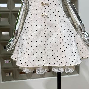 Vendita all'Ingrosso di <span class=keywords><strong>Abbigliamento</strong></span> Boutique, Nuovi Prodotti per <span class=keywords><strong>Abbigliamento</strong></span> Femminile, Abiti Corti con Pizzo, Ricami e Fiocchi a <span class=keywords><strong>Pois</strong></span> - Product Image 6