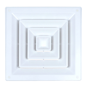 Hiện đại bốn mặt Cửa thoát khí Rèm thả vuông <span class=keywords><strong>ABS</strong></span> khuếch tán dày tròn Cửa thoát khí nhà máy bán hàng trực tiếp nhựa - Product Image 4