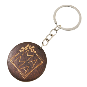 Un popular llavero colgante de madera grabado con forma de plato redondo para el Día de la Madre, <span class=keywords><strong>MAMA</strong></span> - Product Image 1