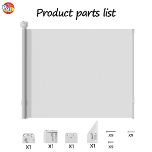 <span class=keywords><strong>Prodigio</strong></span> SG026 Clôture de sécurité pour animaux domestiques et enfants, barrière rétractable pour les portes d'escalier - Product Image 1