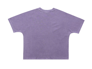 Camiseta <span class=keywords><strong>de</strong></span> manga corta <span class=keywords><strong>de</strong></span> corte holgado con estampado <span class=keywords><strong>de</strong></span> collar <span class=keywords><strong>réplica</strong></span> retro americano, efecto lavado y desgastado, <span class=keywords><strong>de</strong></span> una sola pieza - Product Image 2