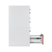 Nouveautés Armoire de classement en métal ignifuge Armoire de rangement en métal 4 tiroirs Sécurité ignifuge Armoire de classement