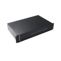 Ordinateur de contrôle industriel embarqué 1U sans ventilateur, à montage en rack, avec boîtier en alliage d'aluminium, double port, mini-PC compact en stock