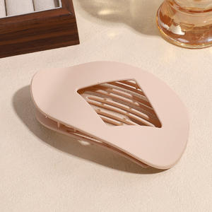 Pince à cheveux bec de canard à forte adhérence, en plastique PC, simple, ovale et plate, accessoire capillaire très vendu - Product Image 6