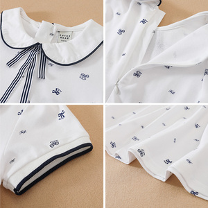 Robe chemise pour bébé fille E2WOO, robe d'été pour fille 2021, Vestidos, robes en coton pour petites filles, robes d'été à manches courtes, de 6 à 14 ans - Product Image 6