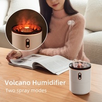 Humidificateur portable en plastique effet volcan et méduse de feu 101-200ML USB Mini Flamme d'air pour Maison Chambre Spa Yoga Bureau