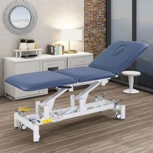 Table de massage ostéopathique <span class=keywords><strong>et</strong></span> chiropratique à 3 sections, lit de traitement, table d'examen médical pour physiothérapie <span class=keywords><strong>et</strong></span> ultrasons - Product Image 1