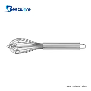 Schneebesen Mini Heavy Duty Rotating Semi-Automatic Long Egg Whisk Aço Inoxidável Egg Tools