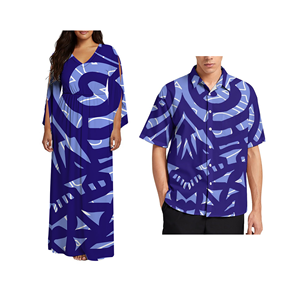 open lace back dress Hawaiian Shirt Adult Blue