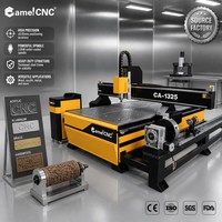 Machine de fraisage CNC multifonctionnelle 1325 avec axe rotatif à 4 axes pour le travail des plaques plates et des pièces cylindriques en bois
