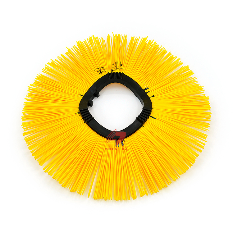 Customized Plastic Material Street Sweeper Brush For Road Cleaning