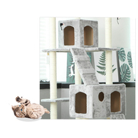 Arbre à chat multi-niveaux de luxe au design moderne et unique 2023, avec maisonnette pour chat