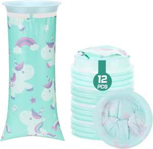 12개입 1000ml 누수 방지 어린이 구토 봉투 일회용 휴대용 멀미 완화 여행 응급 차량 멀미 개인 관리 - Product Image 6