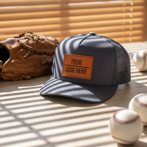 Cappello da Baseball <span class=keywords><strong>OEN</strong></span> Personalizzato a 5 Pannelli in Nylon con Logo e Cordino, Impermeabile con Fori Perforati al Laser, Cappello da Golf ad Alte Prestazioni - Product Image 1