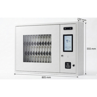 Cerradura Electrónica Inteligente para Gabinete con Sistema de Gestión de Control de Seguridad, Plataforma de Huellas Dactilares y Reconocimiento Facial, Montaje en Pared, Pantalla de 7 Pulgadas