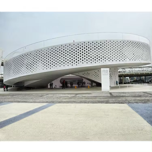 Panneau de mur-rideau en aluminium, surface miroir, contemporain, revêtement de façade 3D, anti-corrosion, décoration extérieure de bâtiment - Product Image 6