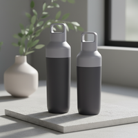 Borraccia Termica in Acciaio Inox per Logo Personalizzato, Adulti, Scuola, Palestra, Sport, Senza BPA, Doppia Parete Isolante