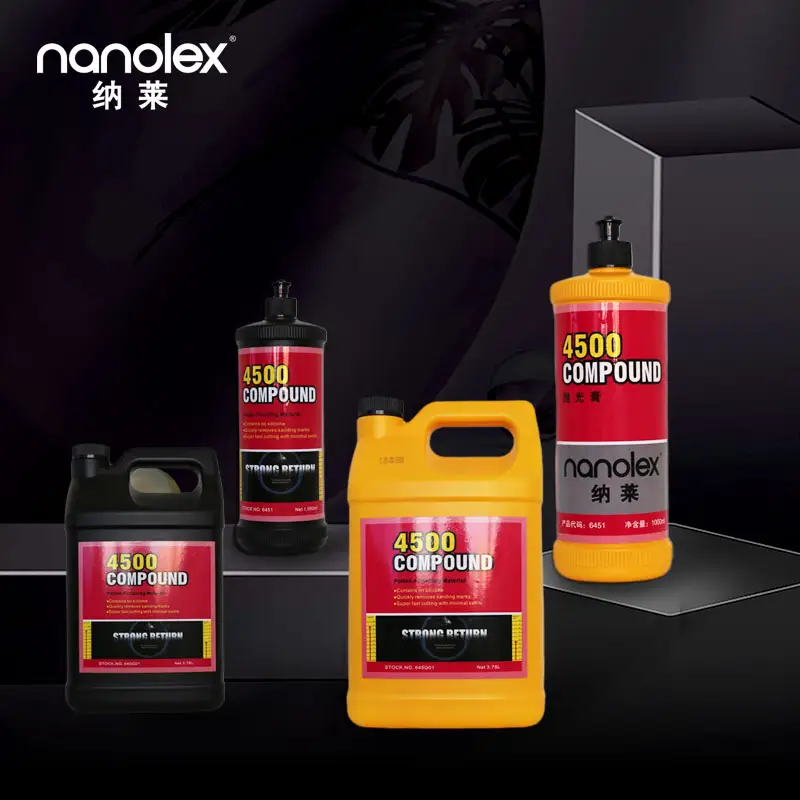 Nanolex 4500 araba parlatma kesme bileşik onarım balmumu 2 in 1 D5 sızdırmazlık koruması ile bir adım araba lehçe bileşik