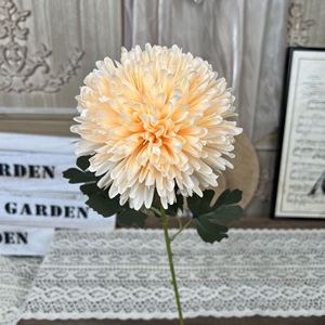 Fleur artificielle en soie, couleurs champagne, faite à la main pour les arrangements floraux à domicile, les mariages, la décoration d'événements - Product Image 3