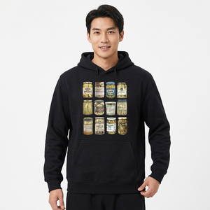 เสื้อฮู้ดดี้โอเวอร์ไซส์ผ้าฟลีซคอตตอน 100% คุณภาพสูง ซักย้อมสีแบบแอซิดวอช พิมพ์โลโก้ตามสั่ง สำหรับผู้ชาย ผ้าไม่ยับ - Product Image 5