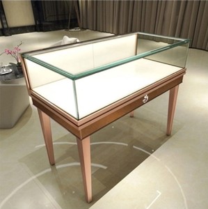 Có thể khóa đồ trang sức thủy tinh truy cập kim loại thép không gỉ Kính hiển thị trường hợp đồ trang sức cửa hàng đồ nội thất cho bán - Product Image 6