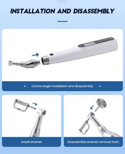 Kit Portátil Odontológico Elétrico Multimodo para Remoção de Esmalte Interproximal e Polimento com Peça de Mão Curva Ortodôntica - Product Image 5