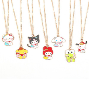 Lindos Collares con Colgante de Aleación de Dibujos Animados para Mujeres y Niñas, <span class=keywords><strong>Collar</strong></span> de Kuromi, Melody, KT Cat, Joyería, Regalos para Amigas - Product Image 3