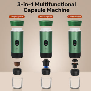 Cafetera Espresso Portátil Estilo <span class=keywords><strong>Italiano</strong></span>, Compatible con Cápsulas y Café Molido, Idea de Regalo para Hotel, Viajes, Oficina y Hogar - Product Image 2