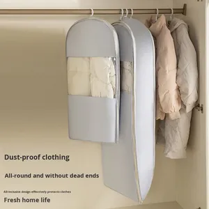 Bolsa de Almacenamiento para Chaqueta BRM Peach Skin, Funda Protectora para Ropa y Abrigos, Bolsa Transparente para Guardarropa, Estilo Moderno y <span class=keywords><strong>Simple</strong></span> - Product Image 3