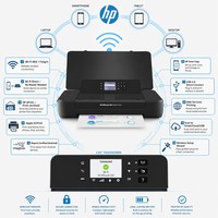 Imprimante mobile sans fil rechargeable tout-en-un avec alimentation automatique de feuilles, imprimante jet d'encre portable pour la maison, le bureau et les petites entreprises