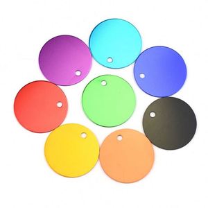 Direct Round Aluminum Alloy for Pet <b>Tag</b> <b>Custom</b> Engraved <b>Dog</b> ID <b>Tag</b> With Animal Theme Multi-Specification Pet Supplies Logo - Product Image 3