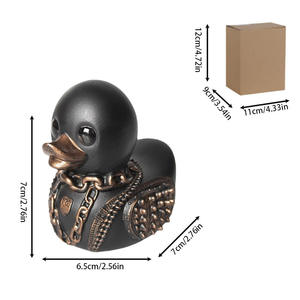 Resina diablo <span class=keywords><strong>pato</strong></span> ornamento elementos malvados figura Punk novedad gótico <span class=keywords><strong>pato</strong></span> escultura Halloween patos decoración coleccionable Juguetes - Product Image 3